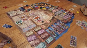 A quite port town, unaware of the chaos that is about to descend on it.